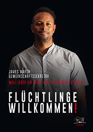 Flchtlinge willkommen James Marsh