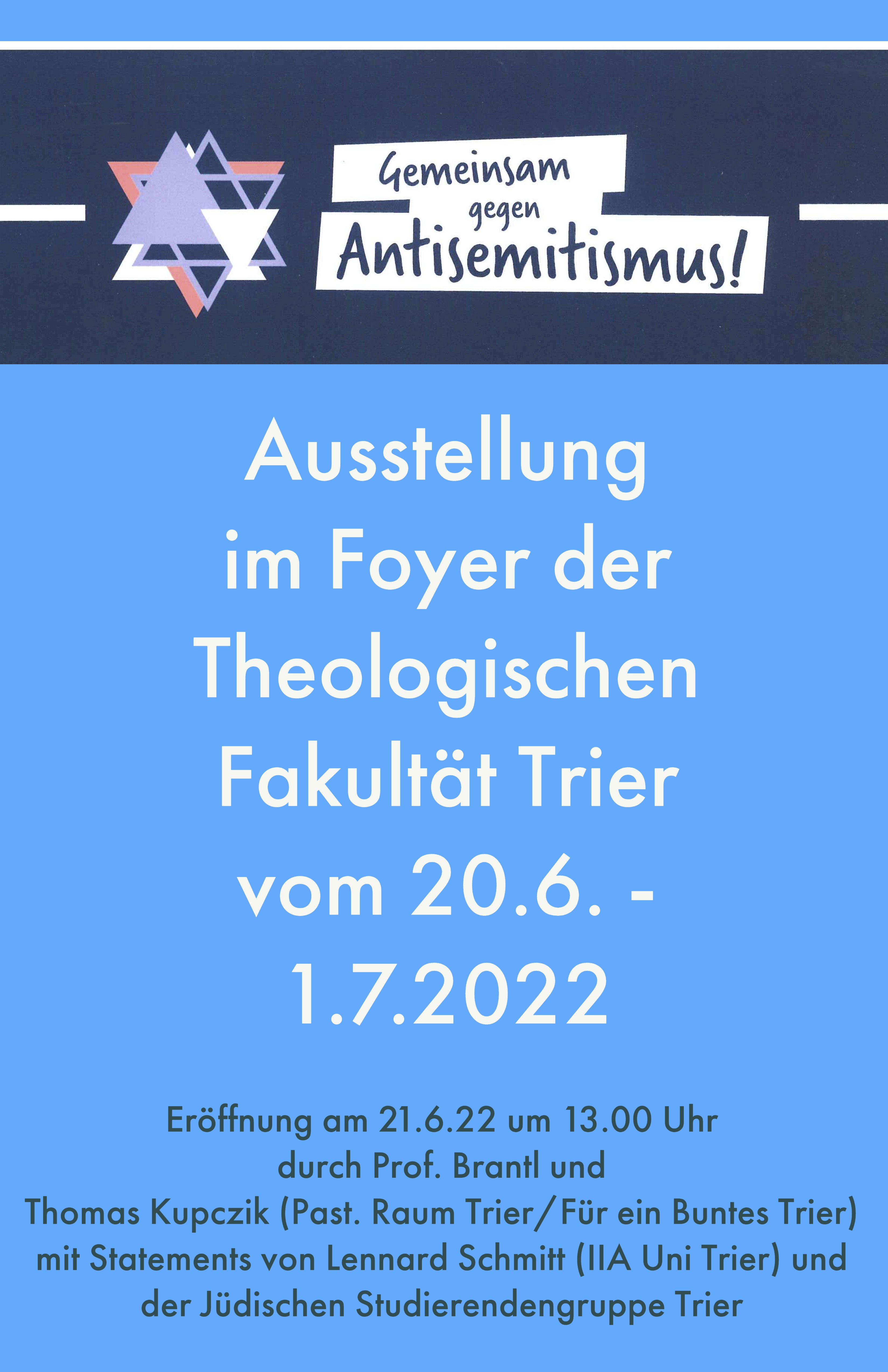 Plakat Antisemitismus Theol Fakultt